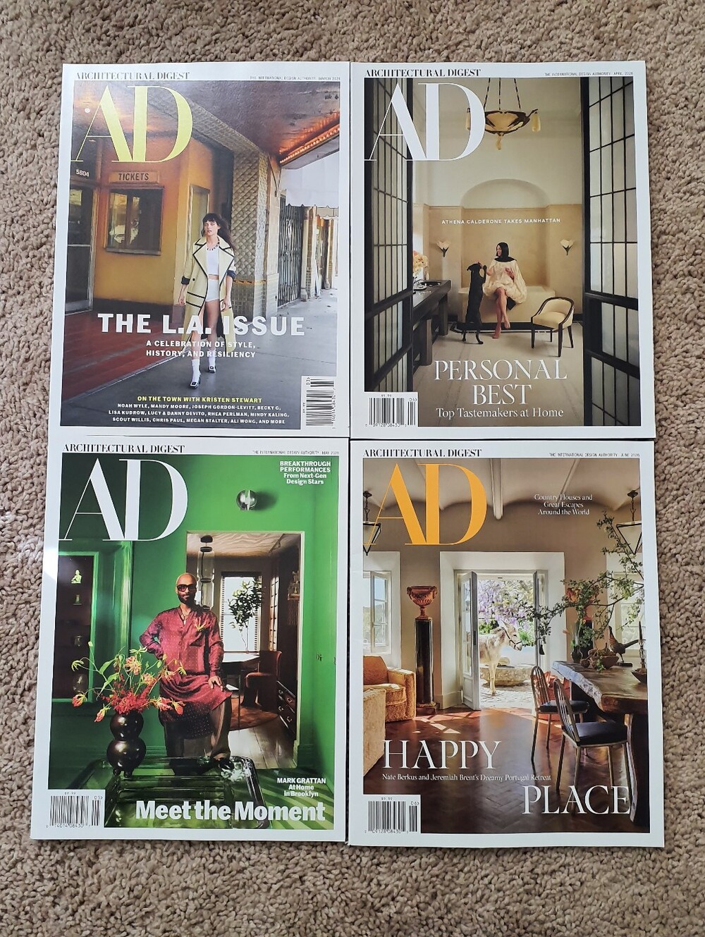 ARCHITECTURAL DIGEST MAGAZINE Lot Of 4 Mar to Jun 2026 Issues For Mag Collectors